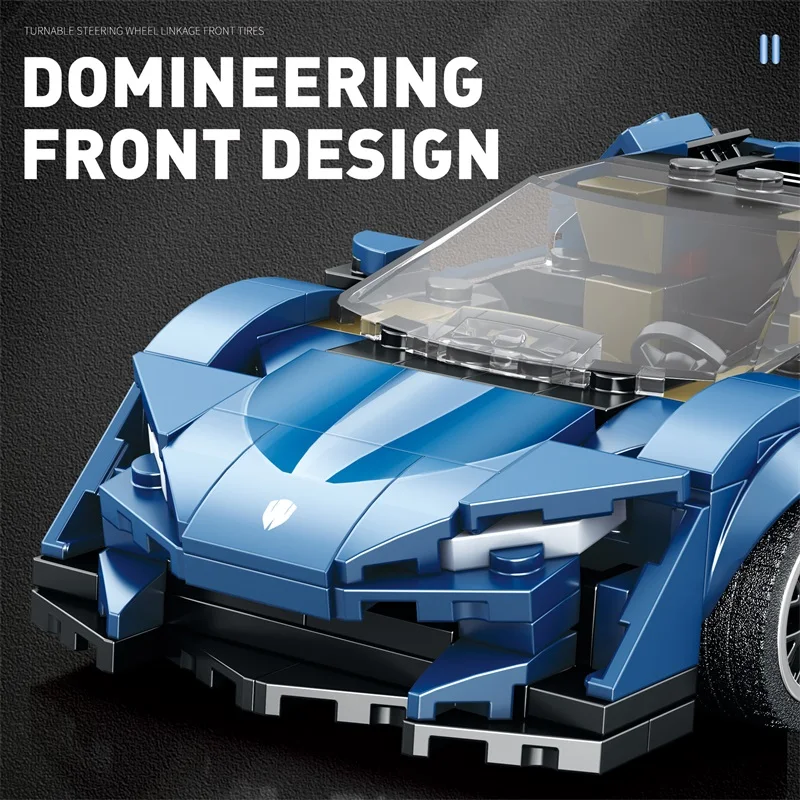 327PCS City Racing Building Blocks 1:24 Car Model Assembly Bricks Toys  Desktop Decoration Display Children Toys Christmas Gifts