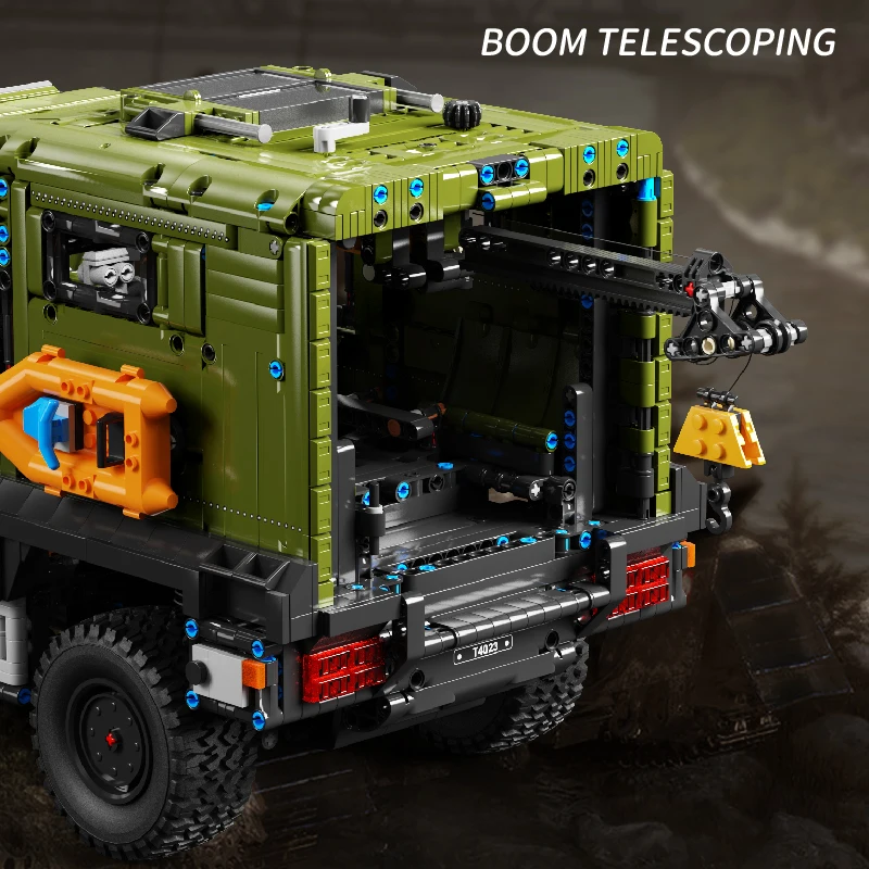 3850PCS Off Road Ambulance Building Blocks Off Road Vehicle Car Model Technology Bricks Kids Educational DIY Toy Birthday Gifts