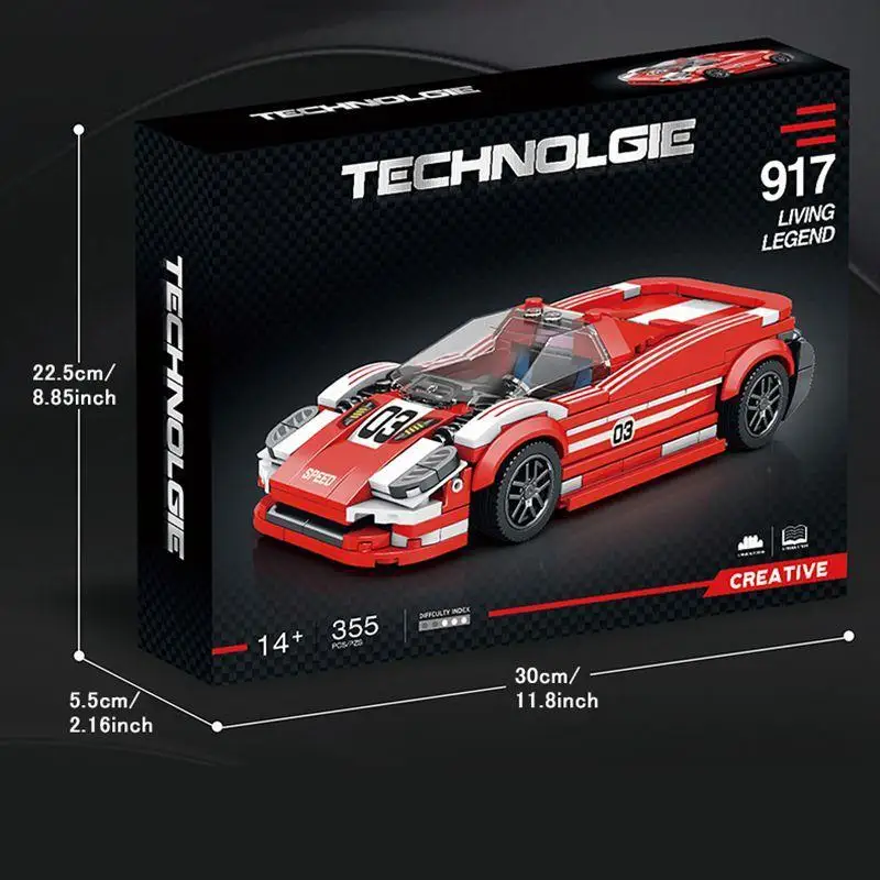 Car Series Building Blocks Model Sets Sports Racing Speed Champion DIY Educational Bricks Toys Boys Kids Adult Christmas Gifts