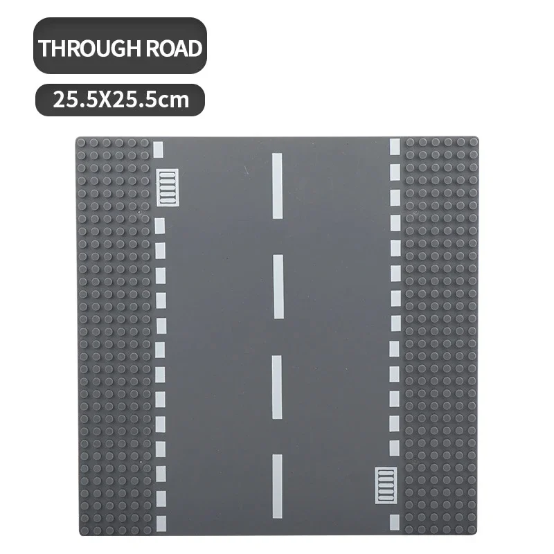 1pc City Road Street Baseplate Classic Building Block Base Plate Kids DIY Assembly Building Blocks Toy Contruction Street View