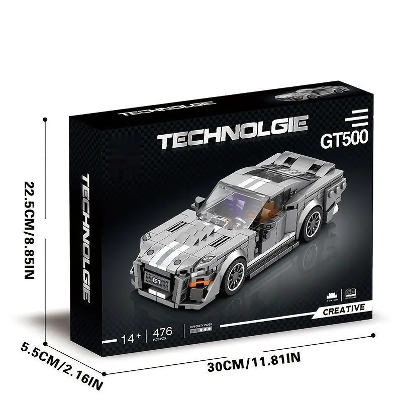 Car Series Building Blocks Model Sets Sports Racing Speed Champion DIY Educational Bricks Toys Boys Kids Adult Christmas Gifts