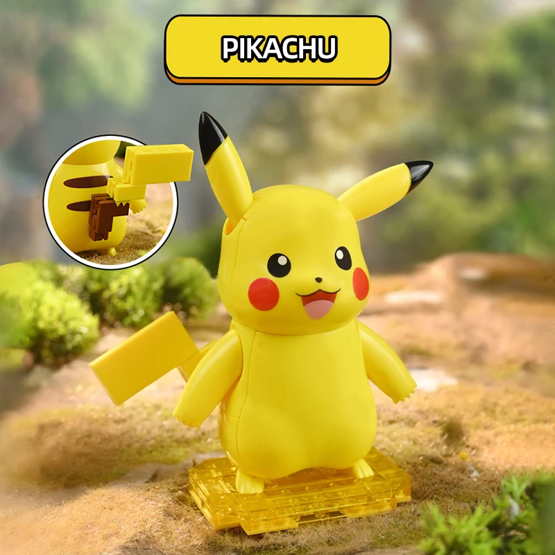 Pokémon Figure Building Blocks Pikachu Jigglypuff Kirby Togepi Gengar Ornaments Model Bricks Desktop Decoration Kids Toys Gifts