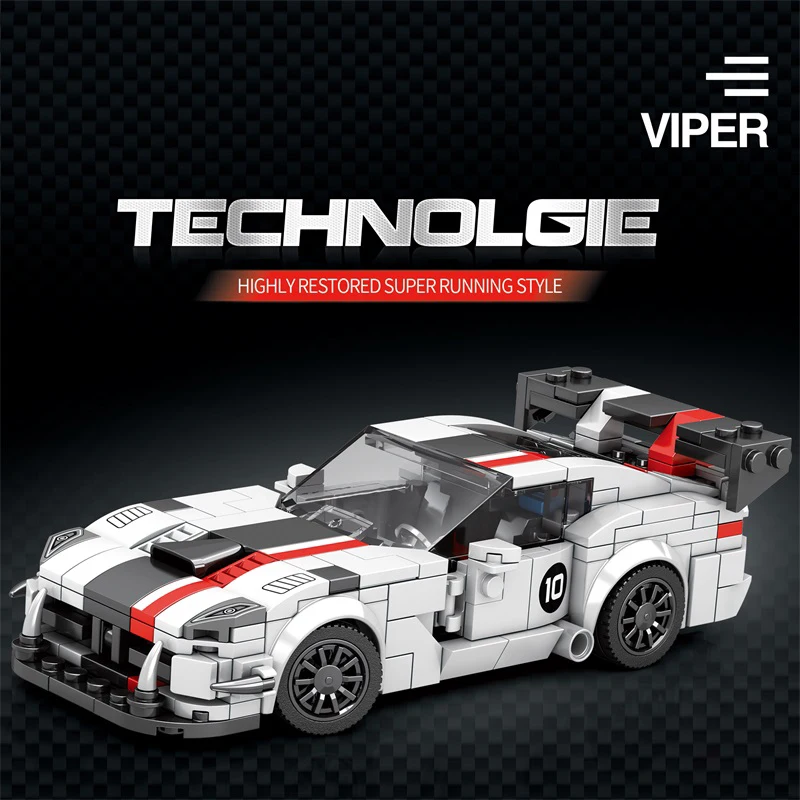 Car Series Building Blocks Model Sets Sports Racing Speed Champion DIY Educational Bricks Toys Boys Kids Adult Christmas Gifts