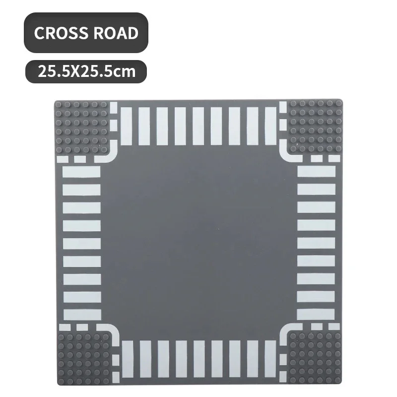 1pc City Road Street Baseplate Classic Building Block Base Plate Kids DIY Assembly Building Blocks Toy Contruction Street View