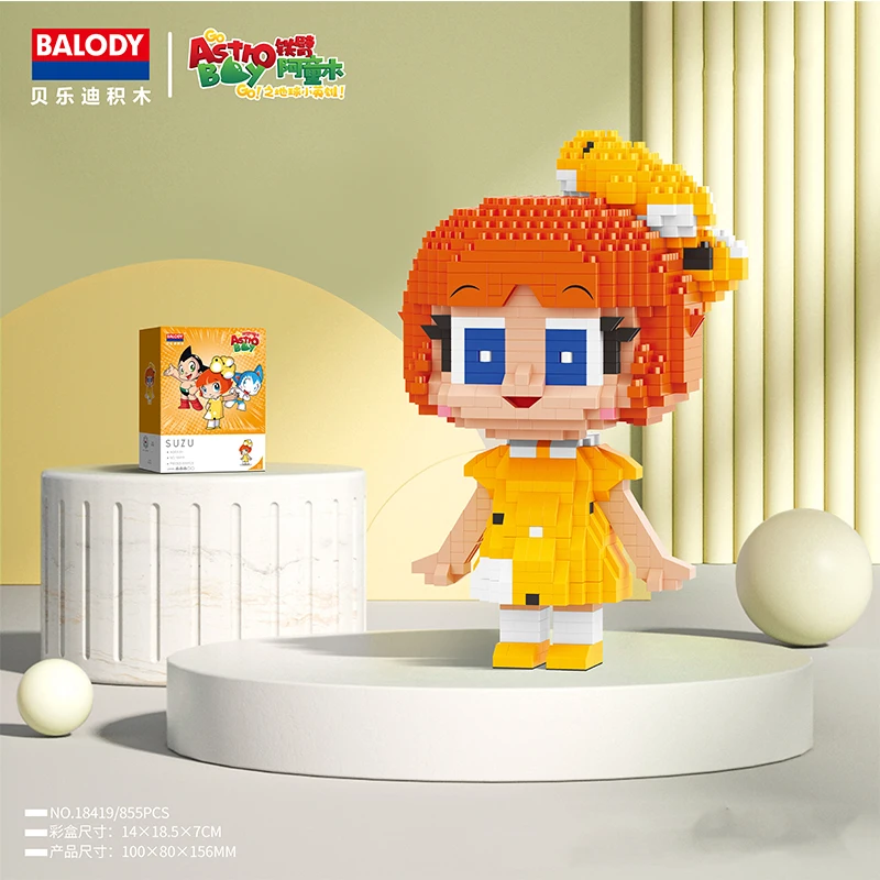 Astro Boy building blocks Classic Cartoon Character Model Micro Particles Bricks Kids Educational Assembly Toys Birthday Gifts