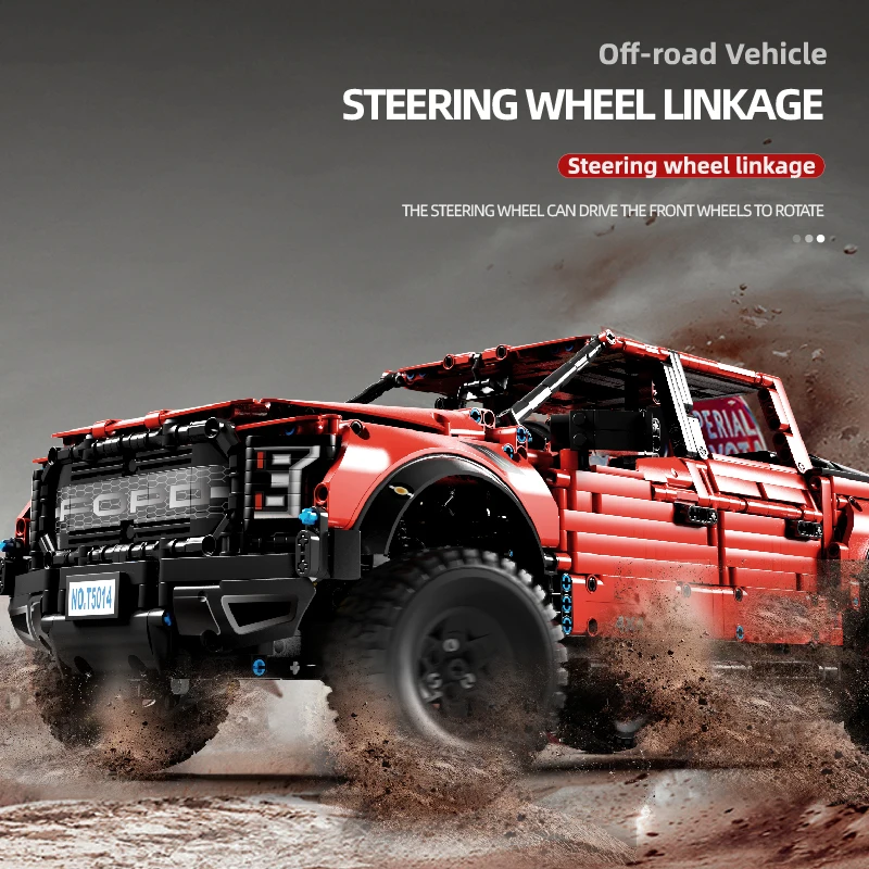 3249PCS Off Road Vehicle Building Blocks Pickup Car Model Bricks Desktop Decoration Children's Educational Toys Gifts