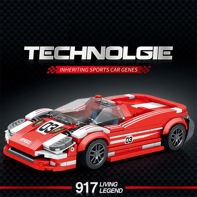 Car Series Building Blocks Model Sets Sports Racing Speed Champion DIY Educational Bricks Toys Boys Kids Adult Christmas Gifts