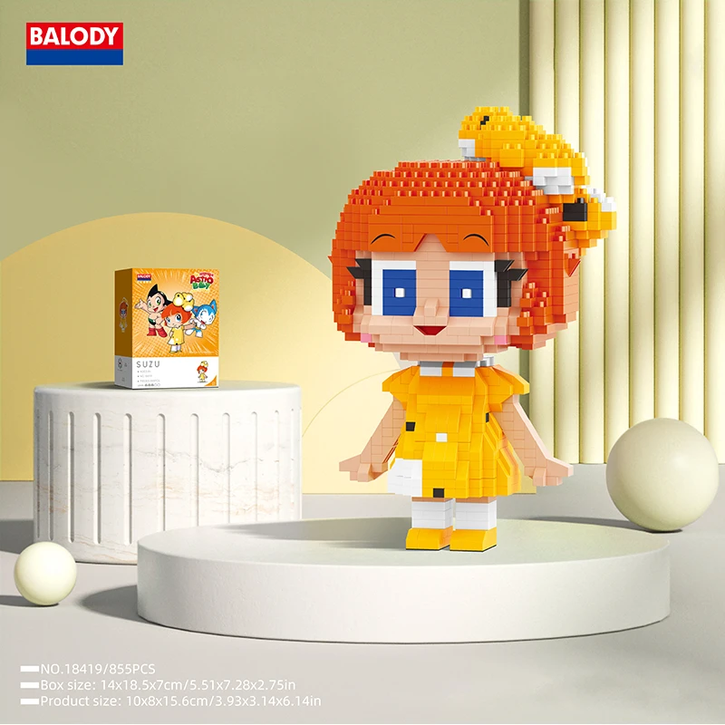 Astro Boy building blocks Classic Cartoon Character Model Micro Particles Bricks Kids Educational Assembly Toys Birthday Gifts