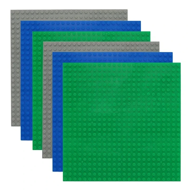 6pcs/set Base Plate 32*32 32*16 Studs Classic Figures Building Blocks Plates Bricks Baseplate Blocks Children Toys For Kid Gifts