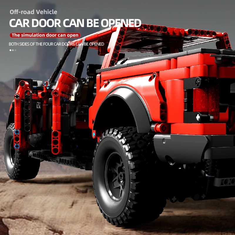 3249PCS Off Road Vehicle Building Blocks Pickup Car Model Bricks Desktop Decoration Children's Educational Toys Gifts