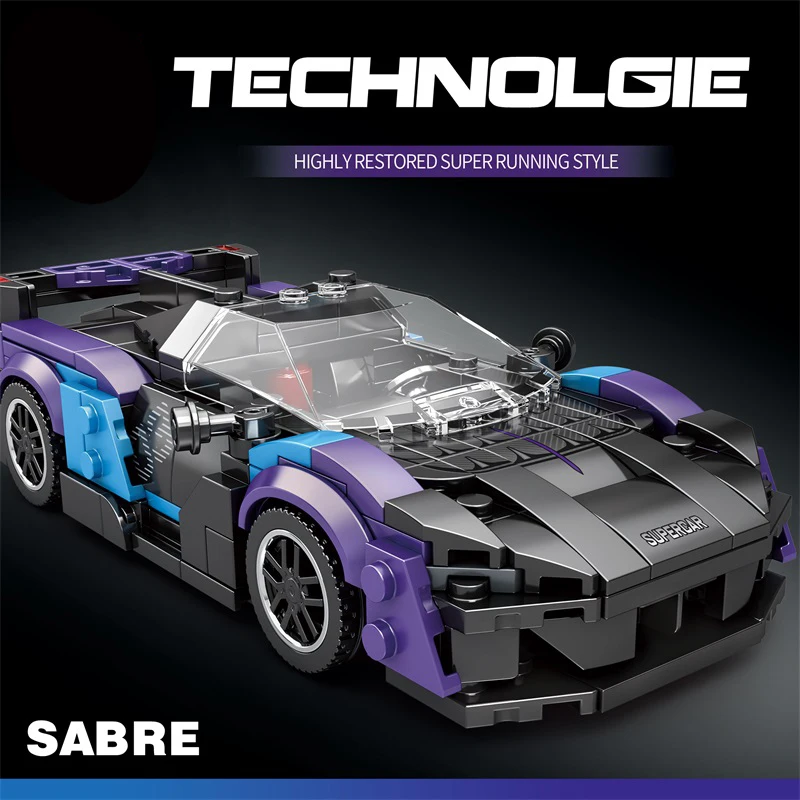 City Sports Car Series Building Blocks Speed Champion Racing Car Model Bricks Kit Boy DIY Puzzle Toys Kids Adults Christmas Gift