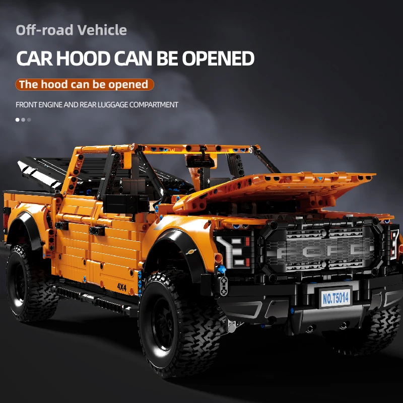 3249PCS Off Road Vehicle Building Blocks Pickup Car Model Bricks Desktop Decoration Children's Educational Toys Gifts