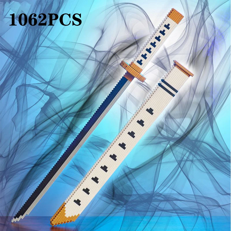 Animes Demon Yamato Swords Nichirin Knifes Blade Arms Equipage Accessories Game Model Toys Kids Kits Brick Building Blocks