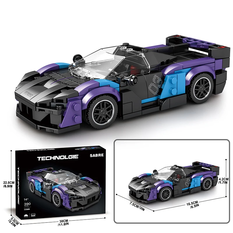 City Sports Car Series Building Blocks Speed Champion Racing Car Model Bricks Kit Boy DIY Puzzle Toys Kids Adults Christmas Gift